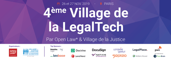 OpenLaw_fr's tweet photo. #villagelegaltech 📅 J-6 ! Rdv #conférence #inaugurale 10h30/11h30 mardi 26 nov. amphi G.Berger à la #CitédesSciences avec @DeloitteFrance @DoctrineFR @DocuSignFR @LefebvreSarrut @LegalPlace @LEXBASE_EDITION @LexisNexisFr @natixis @PwC_France @WoltersKluwerFr cc
@Villagejustice https://t.co/6WLLVPNrYA