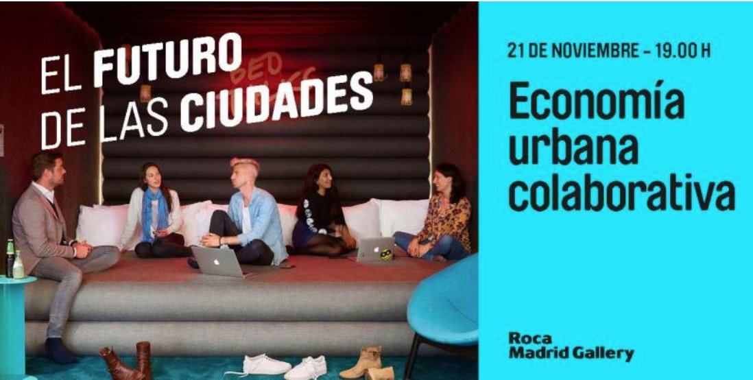 WIRES_Spain's tweet photo. Con Magdalena Plocikiewicz y @virginia_fdez #sociasWIRES, 👍. @ACIEROID y @BroadwayMalyan en "El futuro de las ciudades". Mañana, jueves 21 nov. modelos económicos y nuevas relaciones urbanas. Economía colaborativa. @StudentHotel, @sAtt_arq, @TripleBalance en @RocaMADGallery https://t.co/bxiWxm8HjW