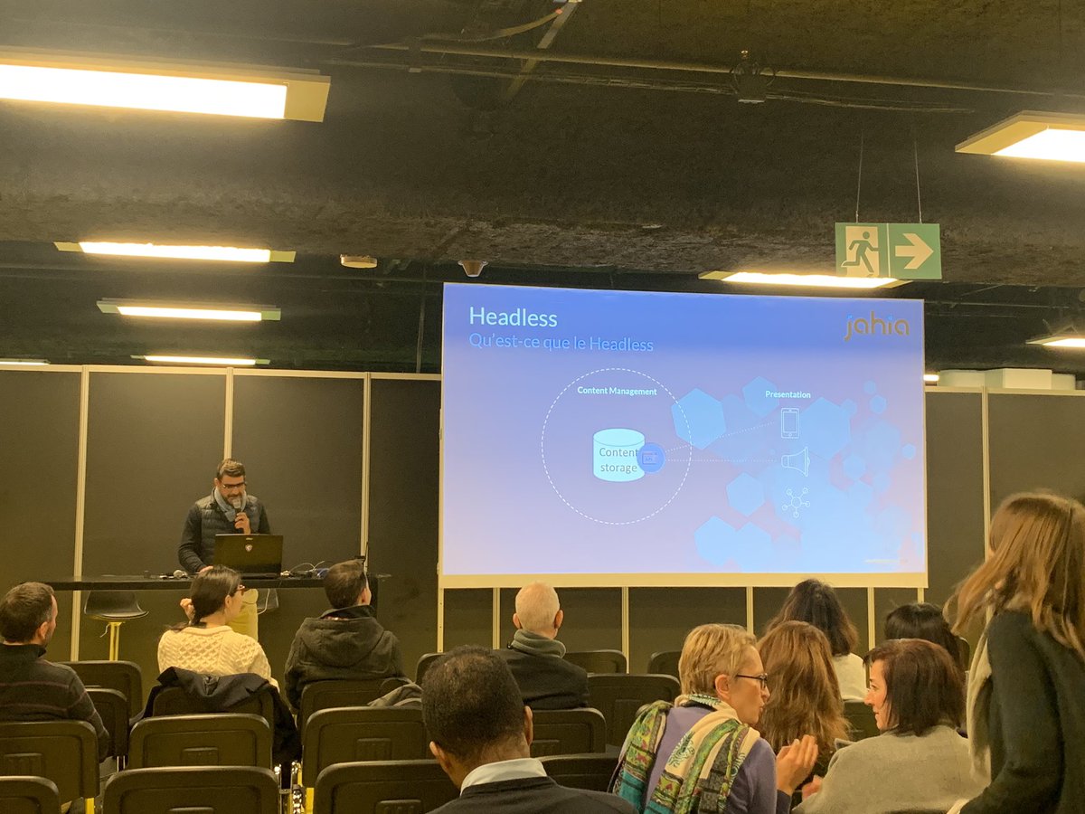 Jahia's tweet photo. .@steph_monier on stage at @DataMarketParis !
« Personnalisez vos parcours clients et collectez les data associées en temps réel » #MakingDigitalSimpler https://t.co/DEm9uKIDEM