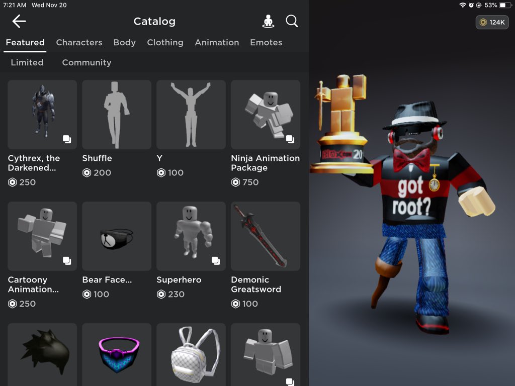 Focus :) on X: New #Roblox Mobile Avatar Editor is out on iOS