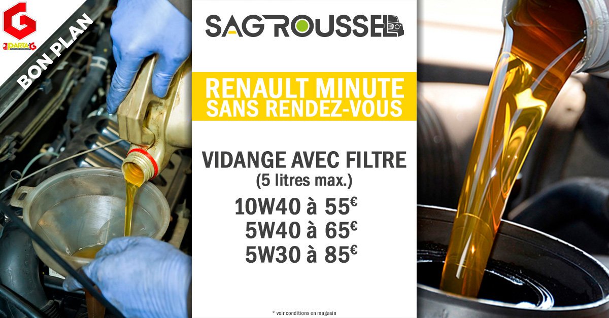 Parta_G's tweet image. Profitez du nouveau Renault minute du Garage SAG Roussel pour effectuer la vidange de votre automobile sans rendez-vous !
#graulhet #vidange #RenaultMinute
apy.re/0zF8s