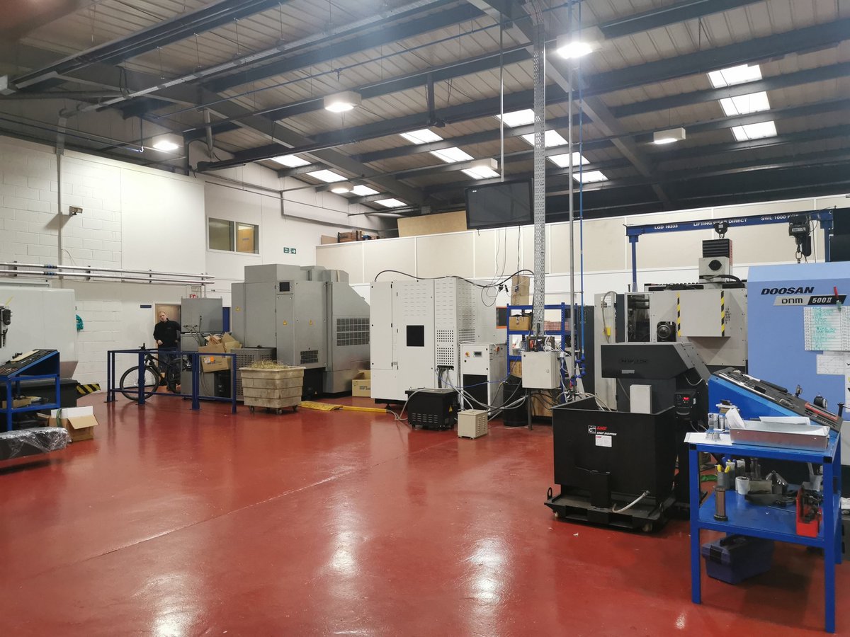 Big empty space now filled. We do love new machine day 😍.  #cnc #cncmachining #machining #EngineeringUK