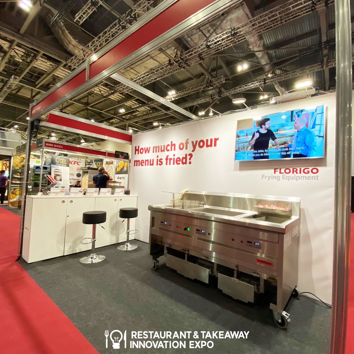FlorigoUK's tweet photo. Day 2 of the @TakeawayExpo is well under way but with plenty of time left to come & visit us in the Kitchen Innovation Zone at Stand B282!
Don't miss a great opportunity to have a chat & see Florigo equipment first hand!
👉 https://t.co/AO9ZIDd8VE
#RTIE19
#FES19 https://t.co/c27urPKl8X