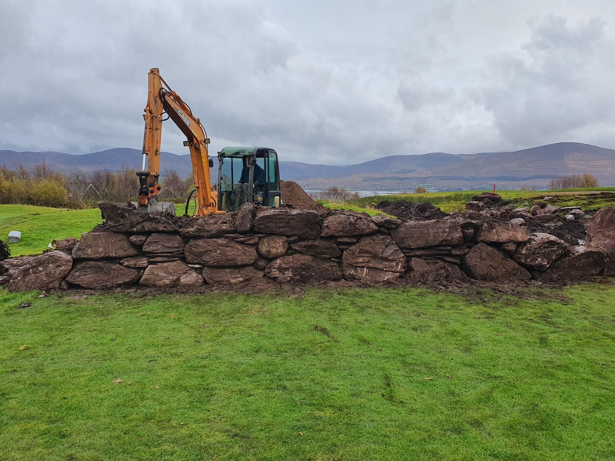 The start of the new 7th tee being put into place #ringofkerrygolf#wildatlanticway#golfinireland#pga#golfinglife#golfingfun#golfingday#golfing