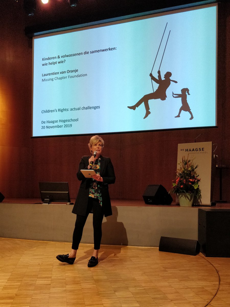 "Children are not the people of tomorrow, but are the people of today", citeert prinses Laurentien van Oranje de kinderarts Janusz Korczak tijdens de Children's Rights conferentie op <a href="/dehaagse/">De Haagse Hogeschool / THUAS (INACTIEF/INACTIVE)</a>. We staan stil bij 30 jaar het Verdrag van de Rechten van het Kind. #Kinderrechten