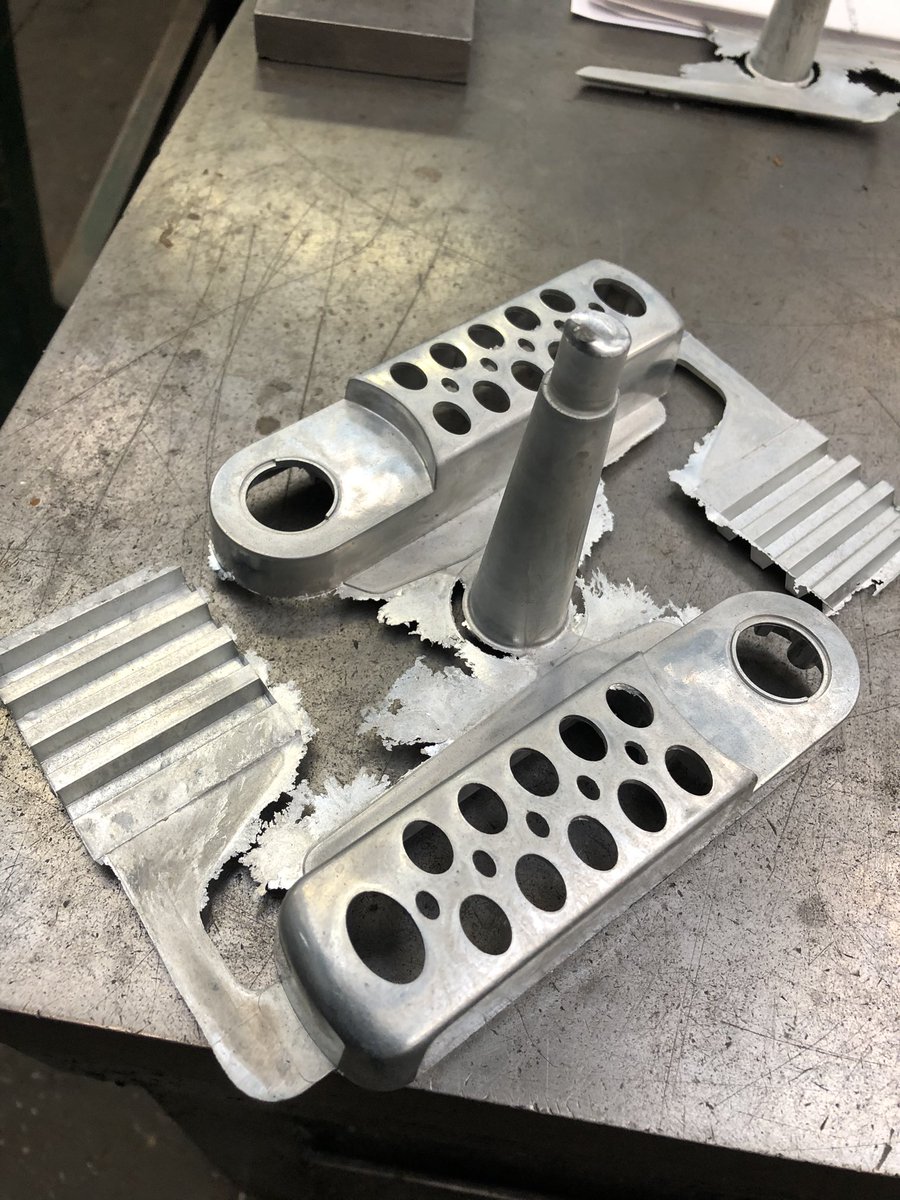 rm_tools's tweet image. R&amp;amp;M, the finished die castings have finally arrived , so we can get on with making #trimtool / #die #castclippingtool to clip out every hole &amp;amp; outer shape of both castings at the same time . So much of this tool will have to be Handmade to match casting . #presstool #diecasting