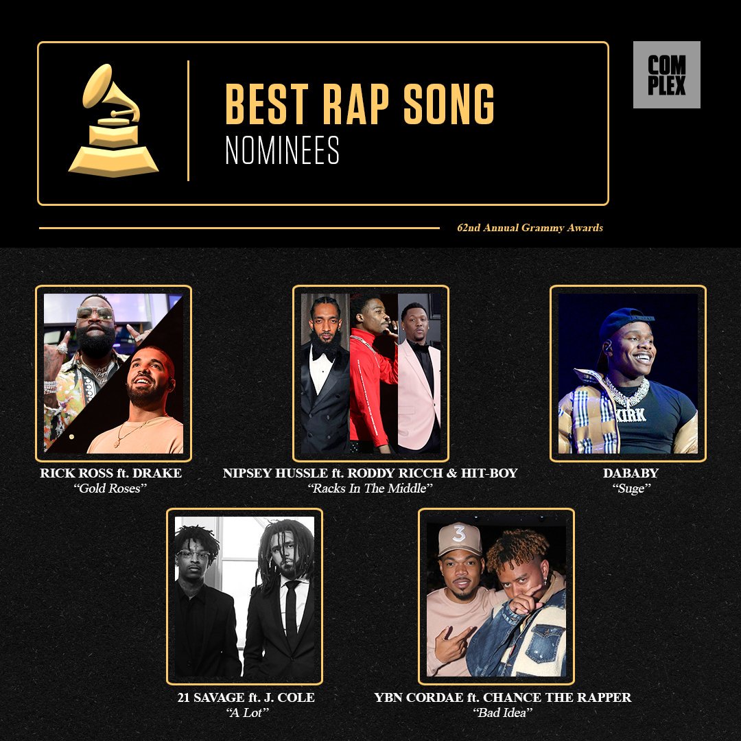 Complex Music On Twitter Grammys Nominations Best Rap Song