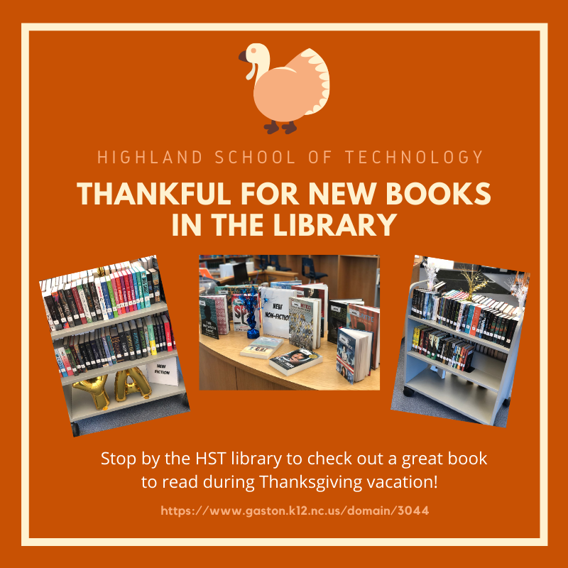 HighlandGaston's tweet photo. Continuing to support a #CultureOfReading here at Highland!  #HSTreads #HSTcreates @laurablong https://t.co/WZtb04KdG6