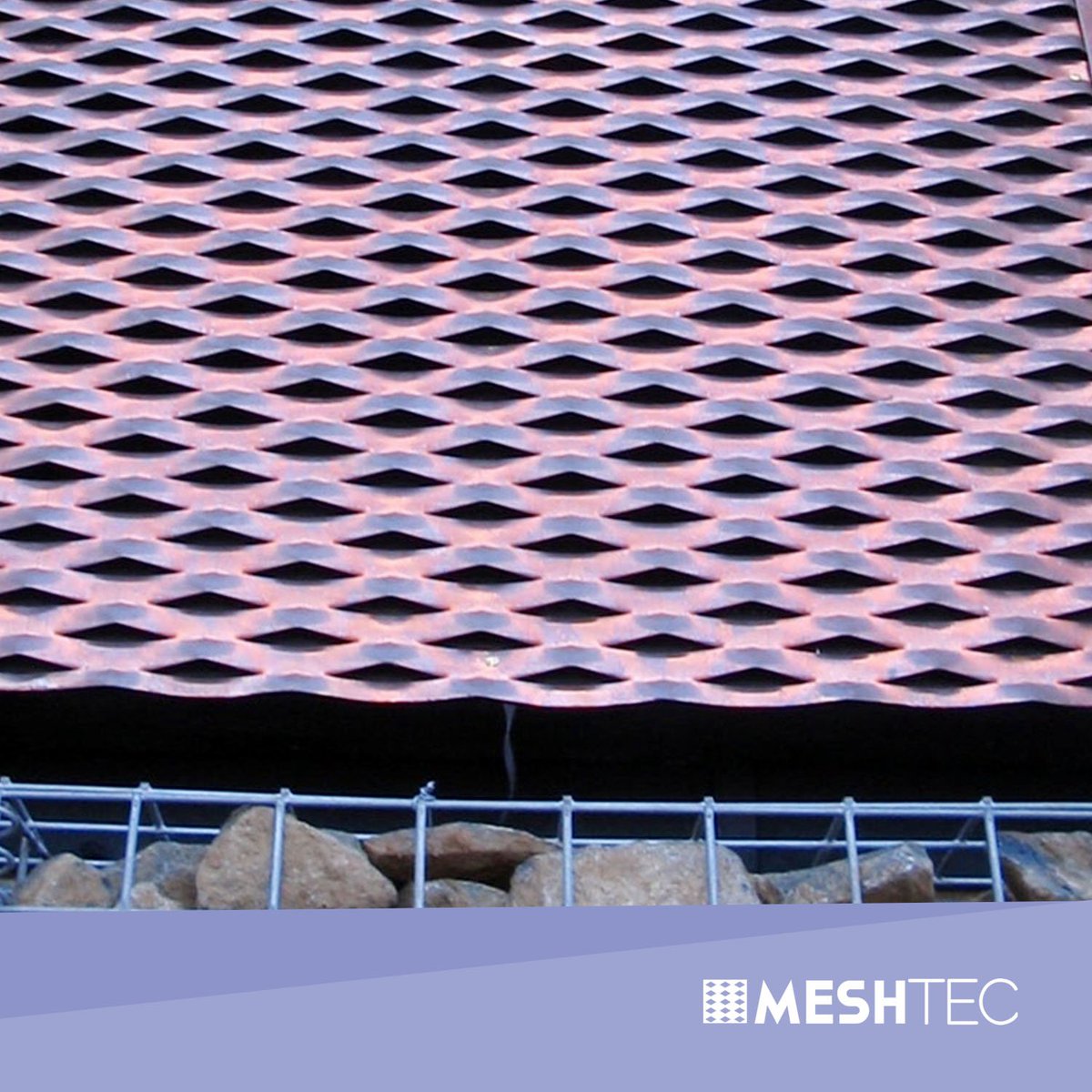 To create the ever evolving facade at the Hartleys Jam Factory, we used the #meshtec Ambasciata in copper. It was face fixed to the cladding rails, adding just 1.5mm of depth to the building! 

#Architecture #Mesh #Design