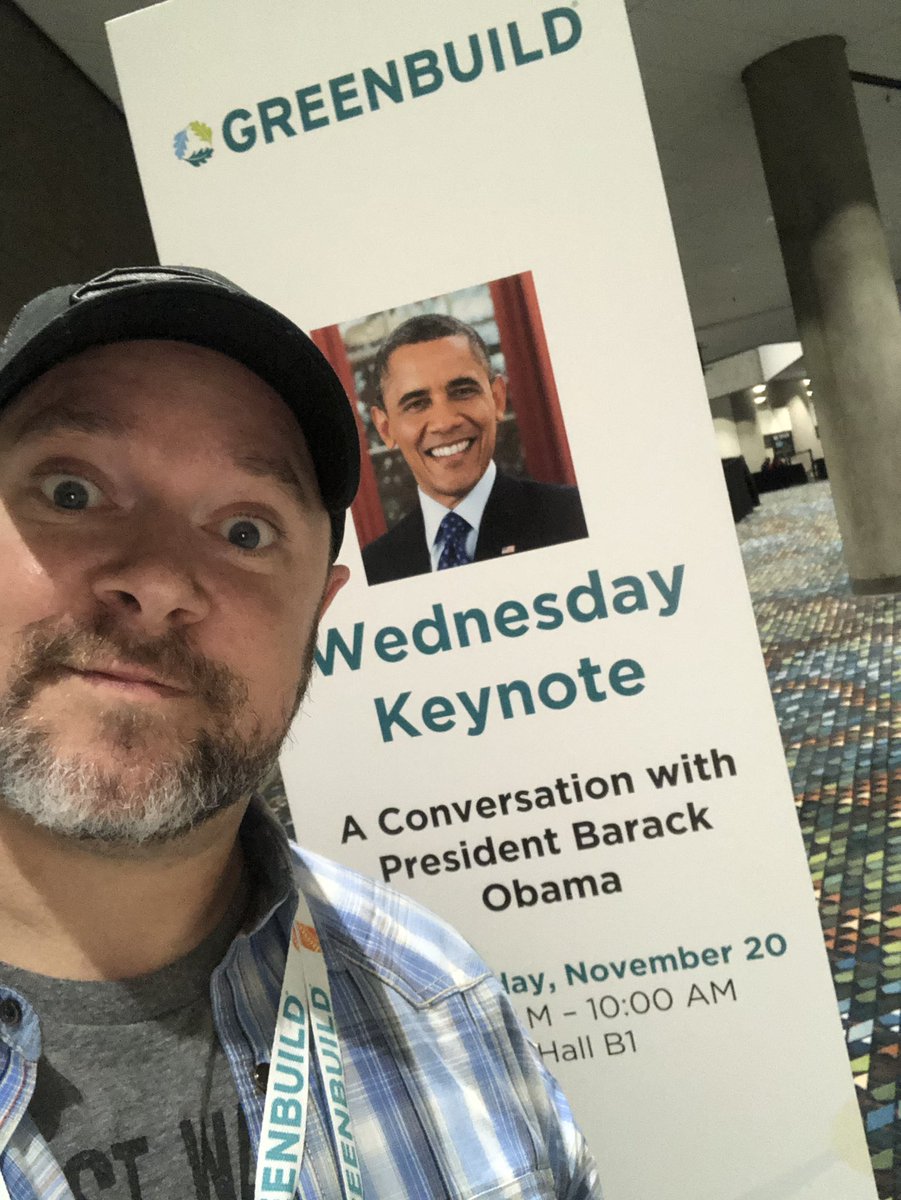 chucko24's tweet image. No biggie. Just gonna have a fireside chat with @BarackObama here at @Greenbuild and talk about sustainability and green building technology @InnoTechToday @ResTechToday @Sustain_Today #Greenbuild2019 #innotechtoday #Sustainability
