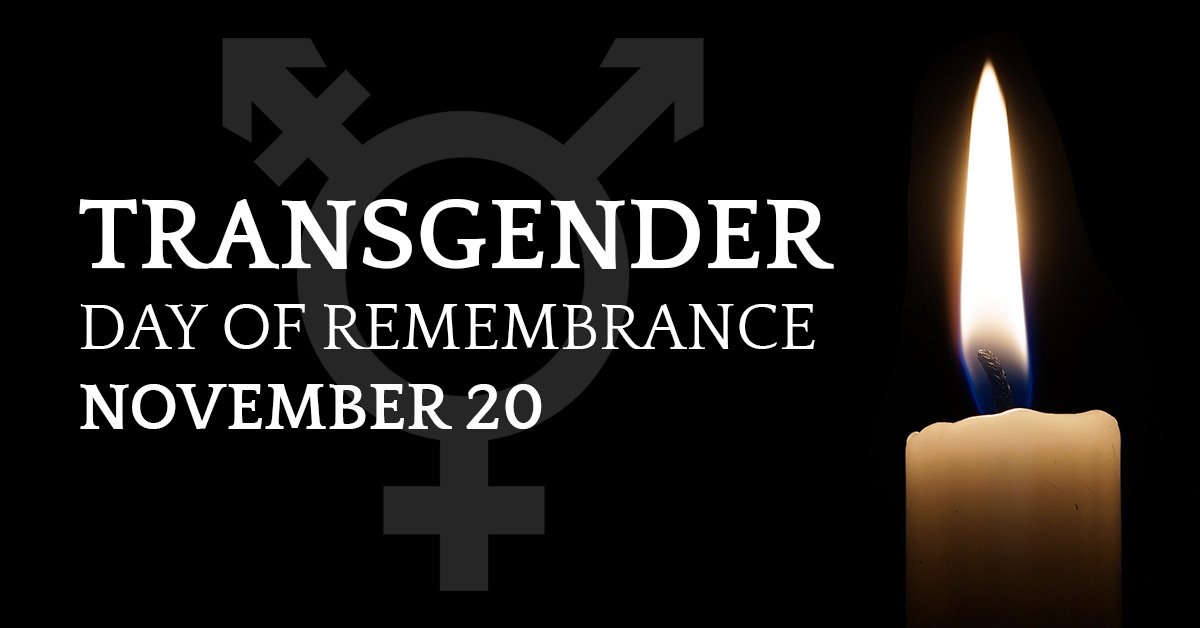 Transgender Day of Remembrance is held on Nov. 20th to honour the memory of those whose lives were lost in acts of anti-transgender violence. Be kind to others & help make this world a better place - for everyone.  #TDOR #UGKindness #UGincludesPride #EDHSincludesPride