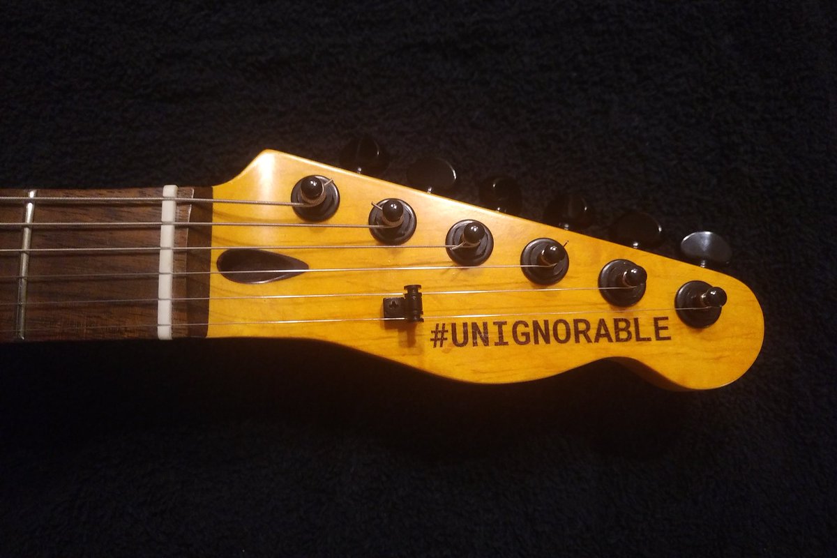Shout out to the friendly person who stopped me on Dundas Street and asked if that was THE guitar in the case. She had just heard <a href="/LondonMorning/">CBCLondonMorning</a> and wanted to see it. Online auction at <a href="/iHastaauctions/">iHasta</a> ends tomorrow night! <a href="/unitedwayemca/">United Way Elgin Middlesex</a> #UNIGNORABLE