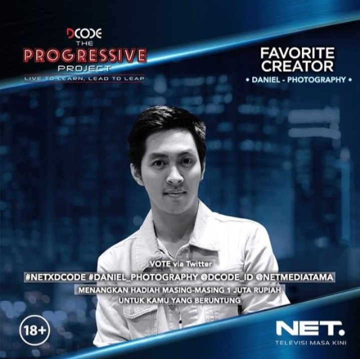 ayunndy's tweet image. #NETXDCODE #DANIEL_PHOTOGRAPHY @dcode_id  @netmediatama @daniellee7_