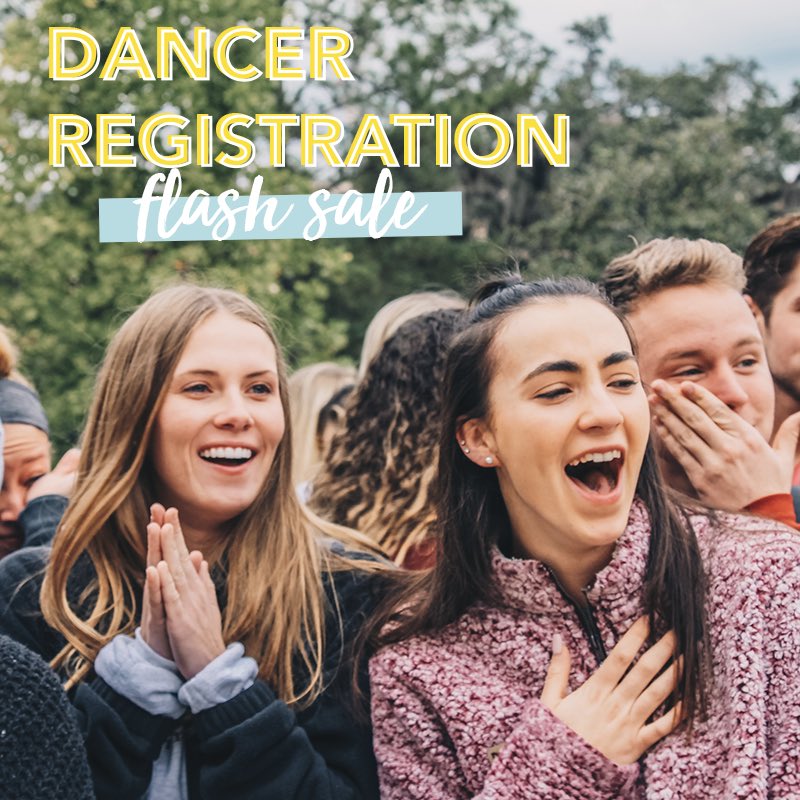 Surprise! We’ve got a FLASH SALE on dancer registration. Today only, register to dance at squareup.com/store/dmfsu/ for only $20!