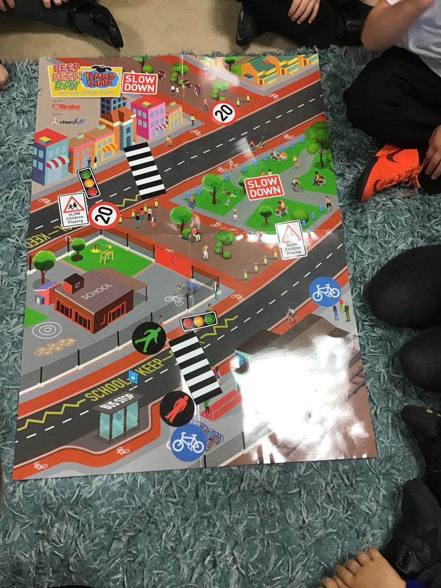 ClassSandpiper's tweet photo. We are learning all about road safety today 🚦🚘🚲 #BeepBeepDay @Brakecharity https://t.co/Q2jQF3X4hs