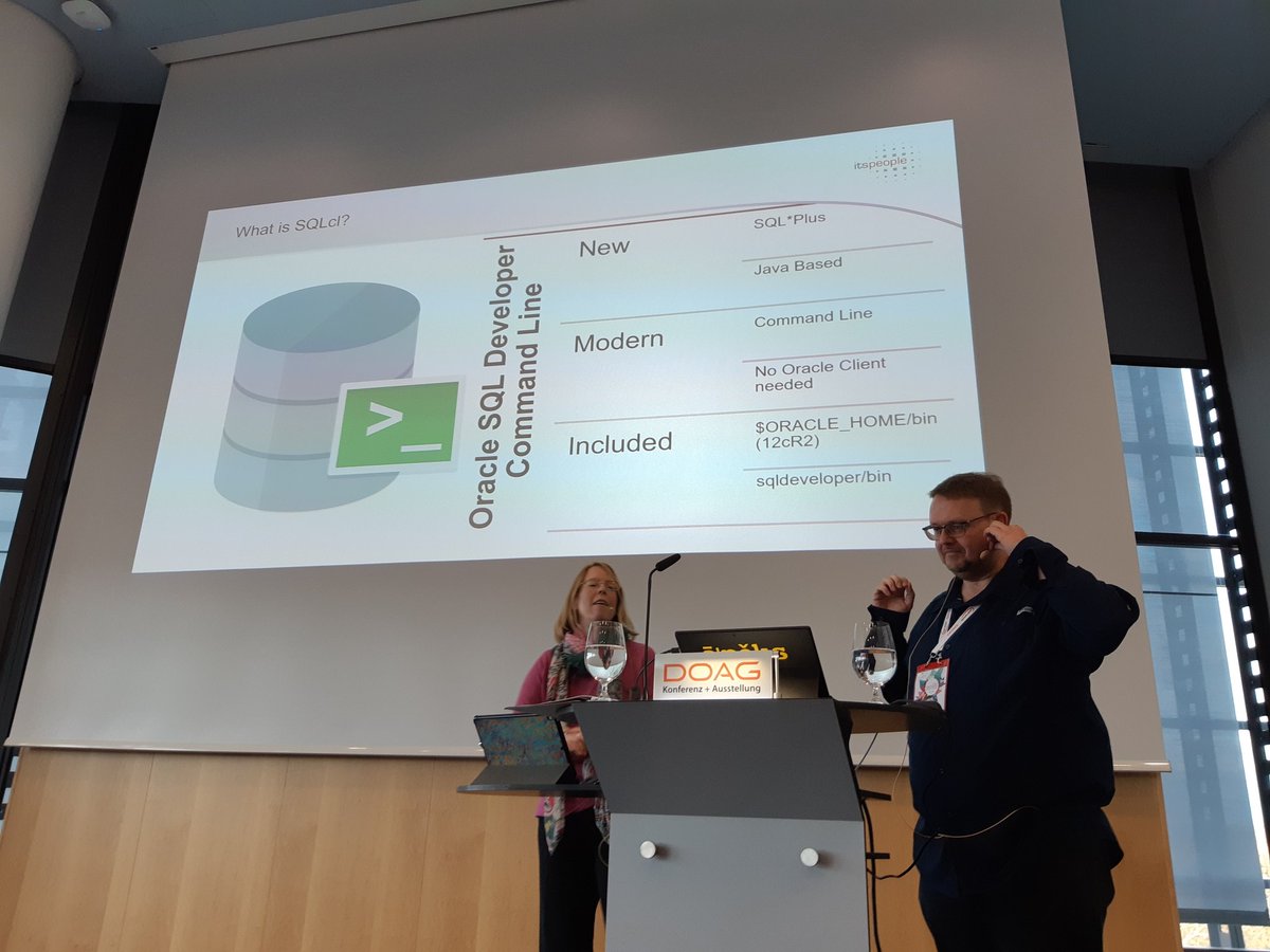 beckerman_maik's tweet image. Automate Database Deployments With #SQLcl
by A3-LPC ... uhm ... and @oraesque and @RobbieDatabee 😎 #doag2019