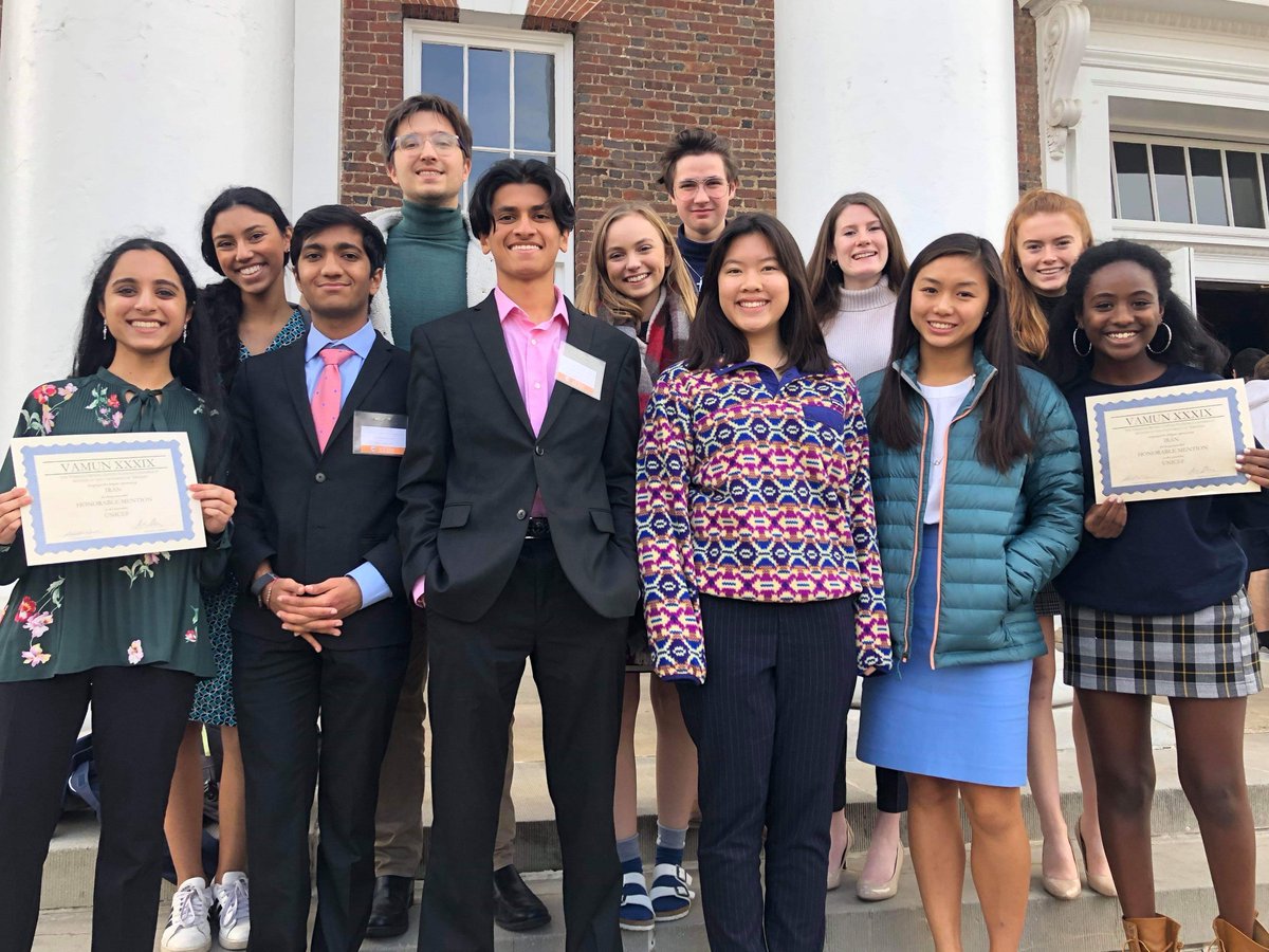 Thank you so much to <a href="/VAMUNATUVA/">VAMUN</a> for an amazing conference.  Special congratulations to our delegates who won awards for their exceptional performances. It was great seeing some of our former officers, and we can't wait to come back again!