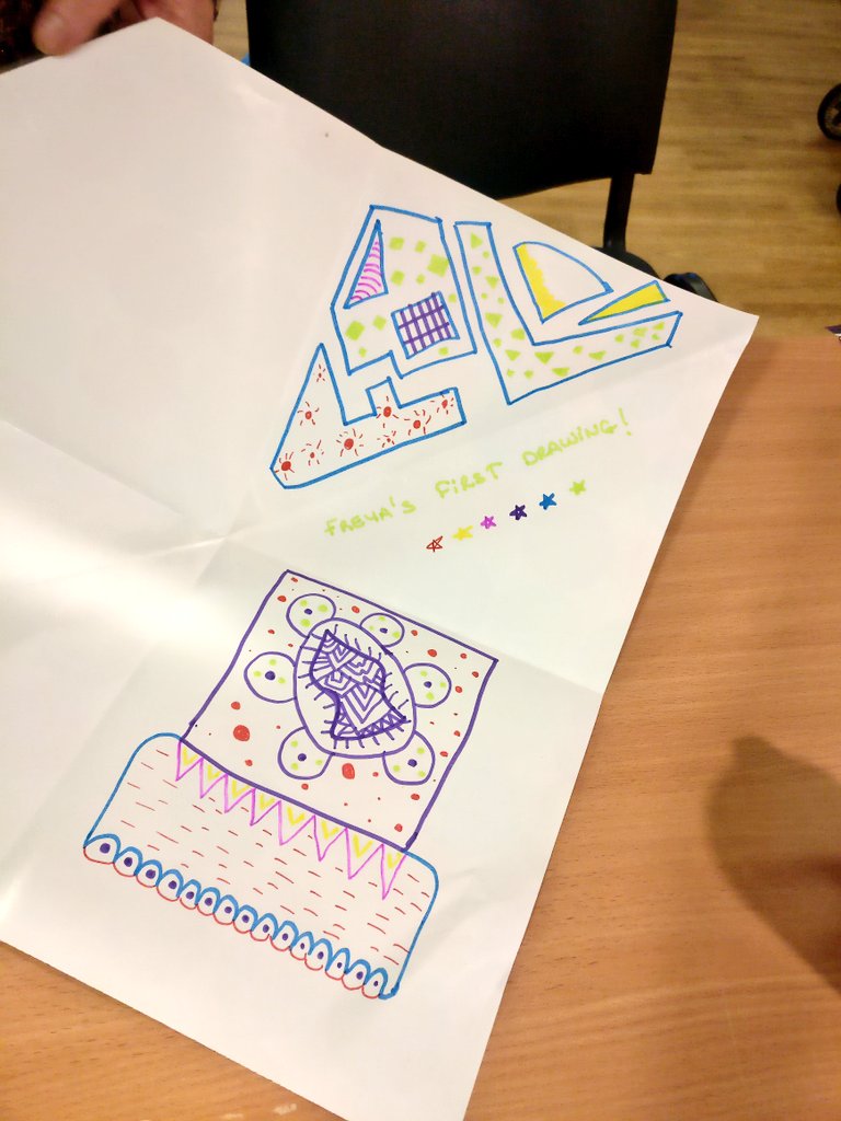 HelloHoxton's tweet photo. Had a good time this morning with @shoreditchtrust #BumpBuddies group making pop-up books inspired by Sara MacKillop's workshop last week @hackneylibs Shoreditch Library @hackneycouncil @GreatArt_UK #PEERinthelibrary #popup #popupbook https://t.co/D2ogAW4ebV