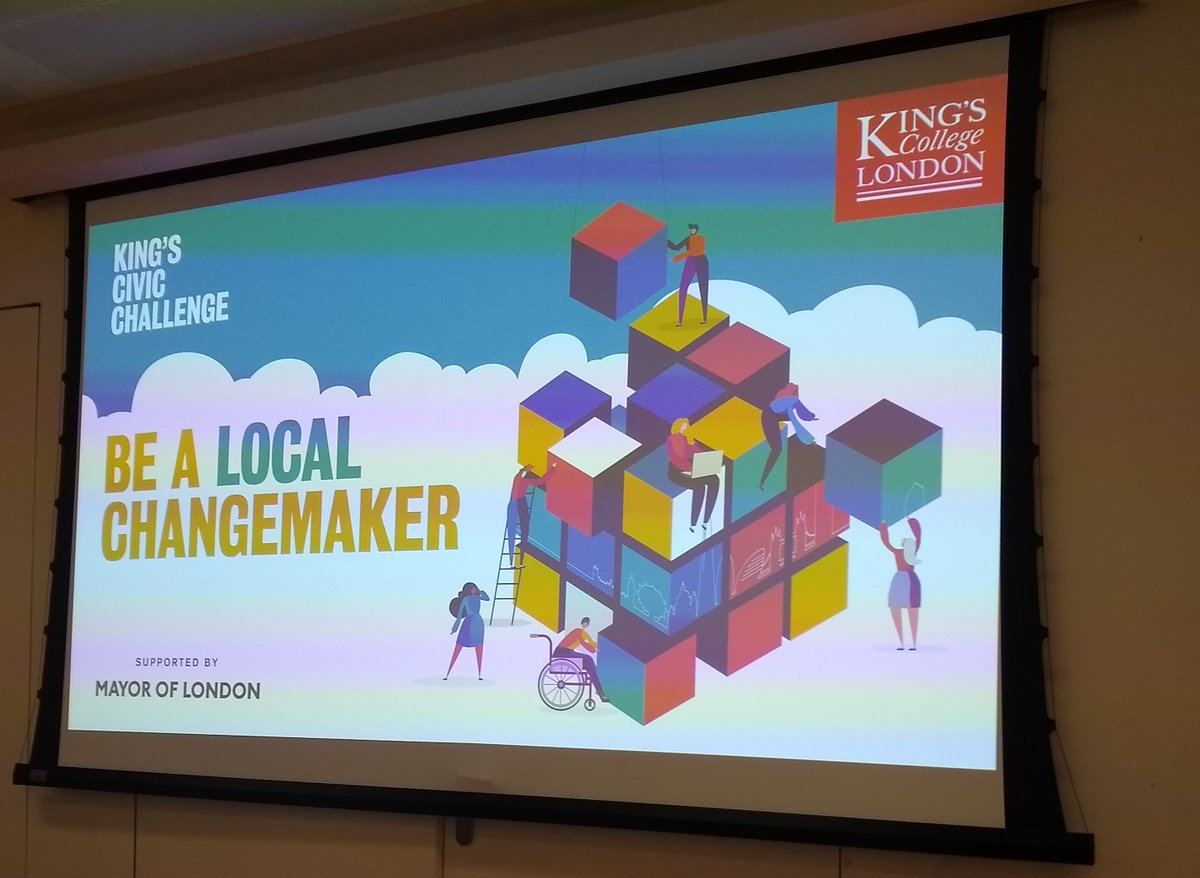 Taking part in the first King's Civic Challenge today, let the creativity and ideas flow! #Kingslocal #Charity