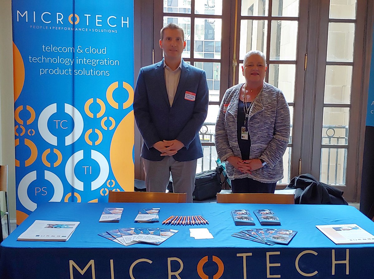 MicroTech's tweet image. MicroTech&apos;s Director of Pricing, Justin Greger and VP of Enterprise Communication Solutions, Denise Rodriguez-Lopez, proudly represent our company at the 2019 EIS Partnering for Success conference. #MircoTech