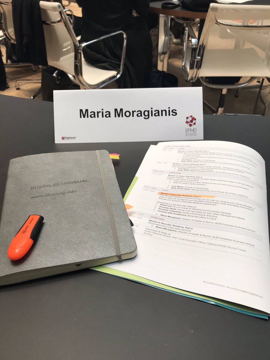 mmoragianis's tweet photo. Getting ready for round two: the launch of the @Highered_org CPDI! #CareersDevInstitute #rome #careers #training #employerRelations #AlbaCareers @AlbaCareer https://t.co/MGtuP4yclU