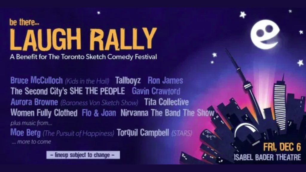 Laugh Rally - A Kick Ass Benefit Show to Save TOsketchfest!

torontosketchfest.com/2019/11/19/lau…