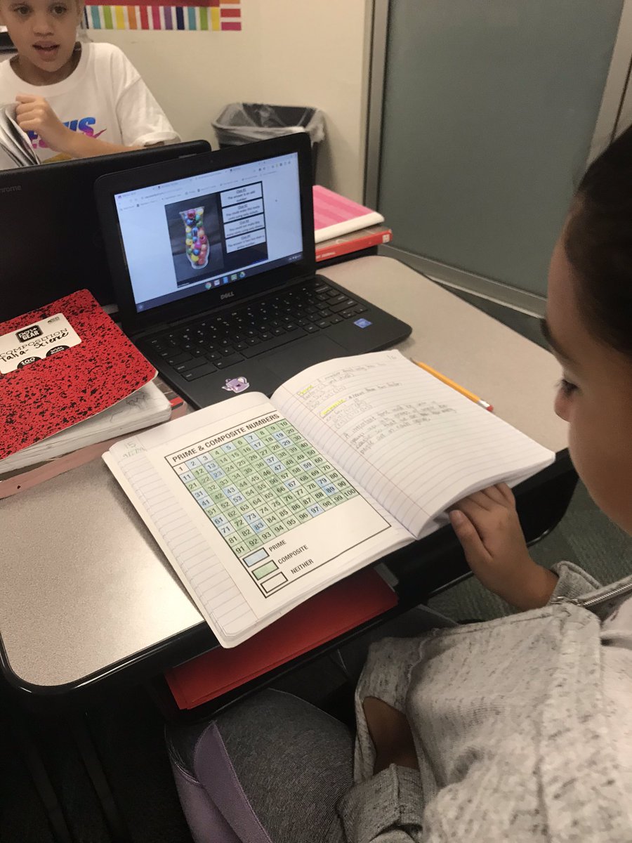 3rdWaters's tweet photo. Esti-Mystery Wednesday is always full of great discussions and debates. Using our prime and composite charts today with “bright beads” #mathisfun #alwaysengaged #successfuldiscourse https://t.co/NQhnrf0Ryr