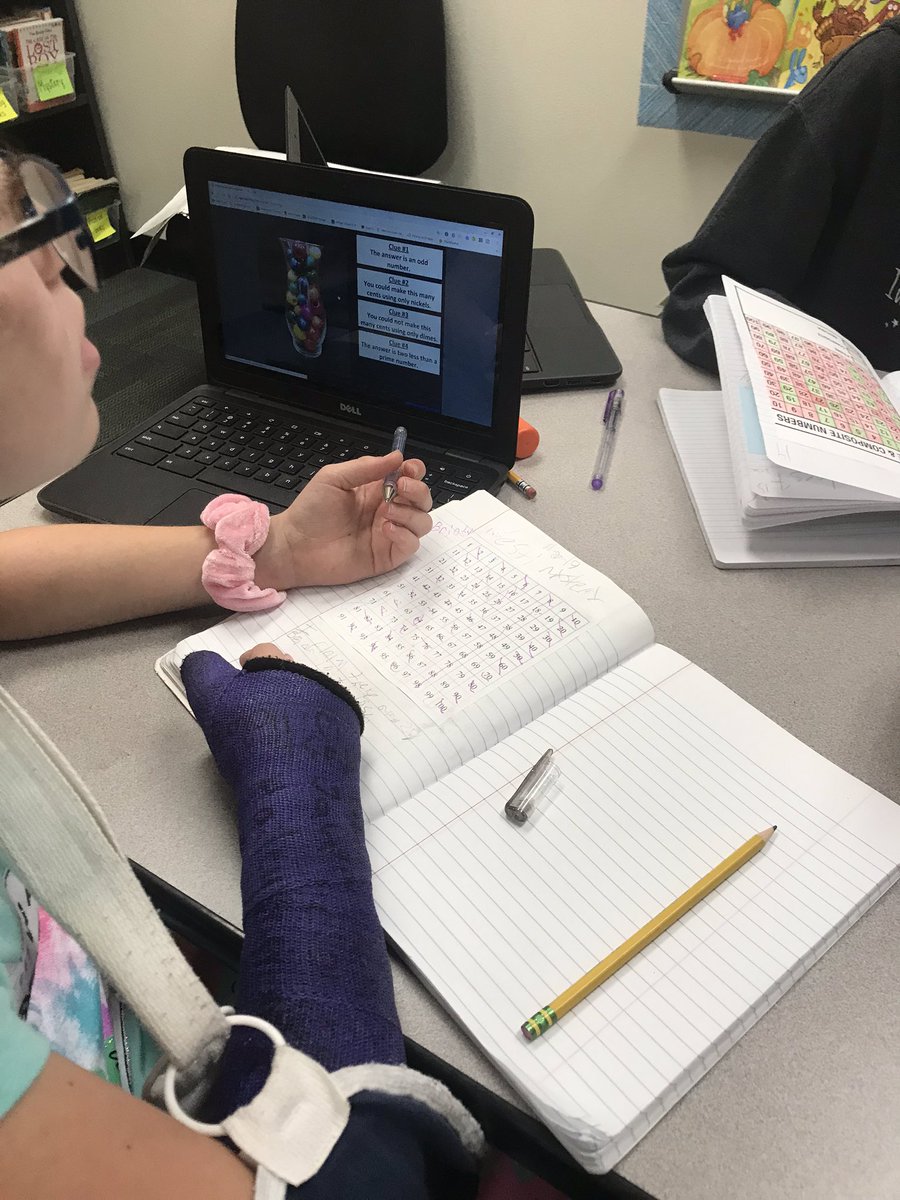 3rdWaters's tweet photo. Esti-Mystery Wednesday is always full of great discussions and debates. Using our prime and composite charts today with “bright beads” #mathisfun #alwaysengaged #successfuldiscourse https://t.co/NQhnrf0Ryr
