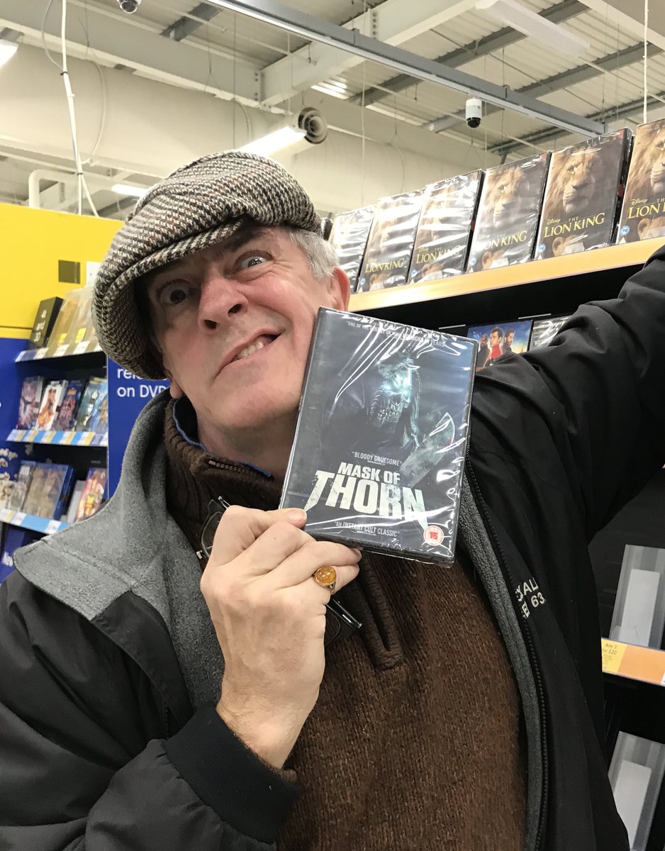 Available at a Tesco’s near you (Mask of Thorn not me).  A full five ferret rating from yer owld Uncle Mark and if you like your horror films madder than six weasels in a bucket, this one’s for you! ⁦<a href="/MychoPictures/">MJ Dixon - Mycho Entertainment</a>⁩ ⁦@annadixon8⁩