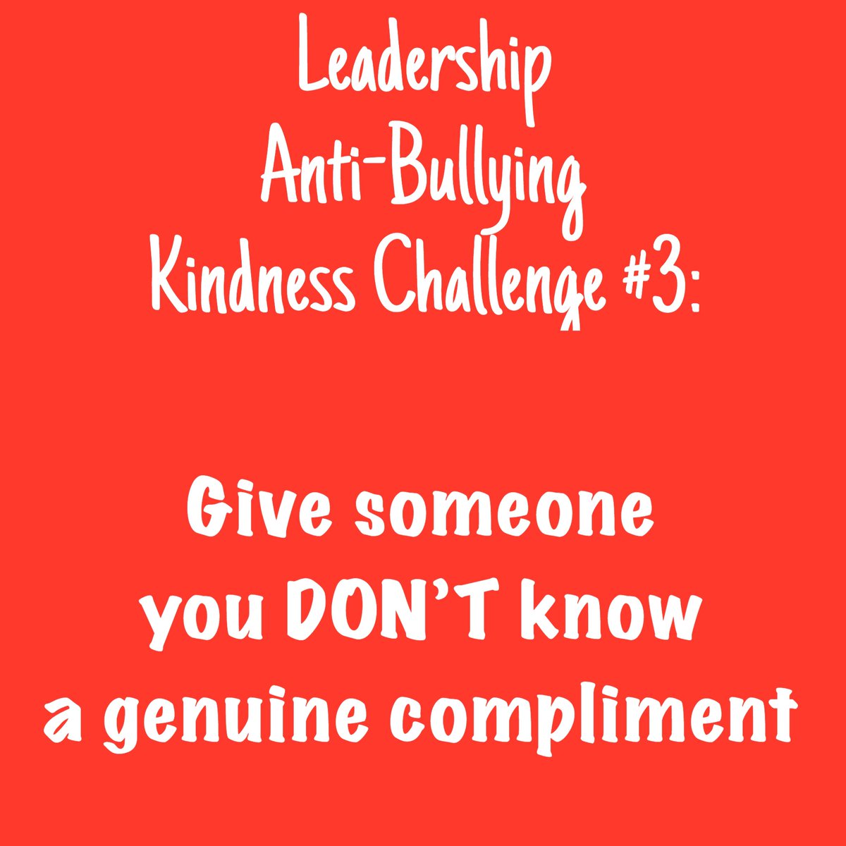 CHSLeadership1's tweet photo. The random kindness of a stranger can change your whole day! https://t.co/hteZ7y2DJp