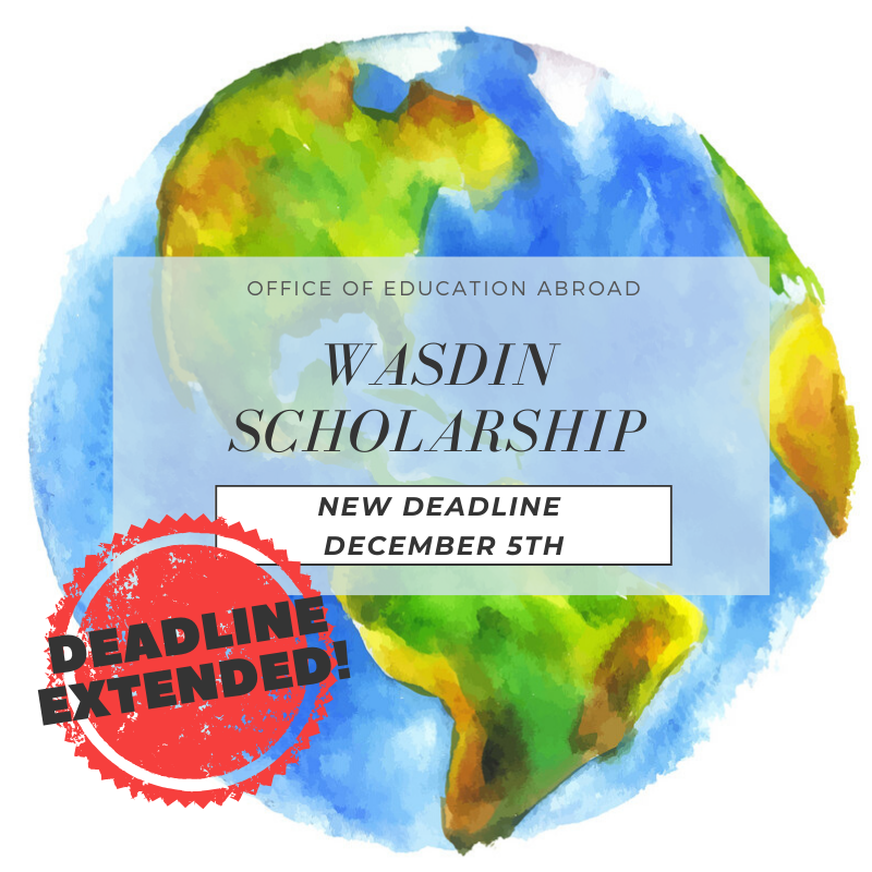 UWGAbroad's tweet photo. Did you hear? The deadline to apply for the Wasdin Scholarship has been EXTENDED! π’ Don't miss this opportunity to secure thousands in funding for your study abroad program! πΈπΈπΈ #gowestgoworld #uwg #goabroad UWG Financial Aid https://t.co/I6zNRWzk2u