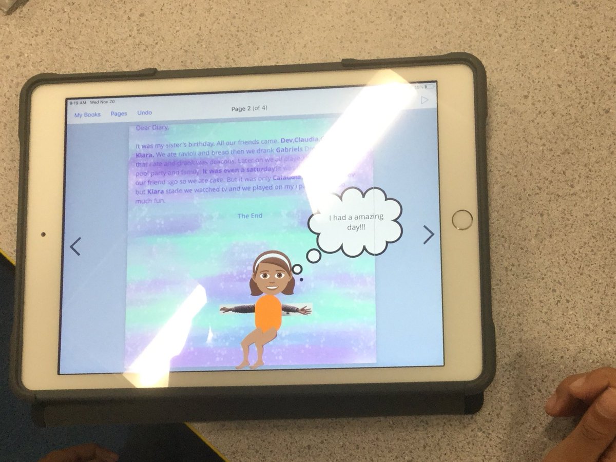 fjmack3's tweet photo. Students are using @BookCreatorApp to house their diary entries and bring creativity to them. #pyp @AISLearns #aislearns https://t.co/CQsVAYfgaC