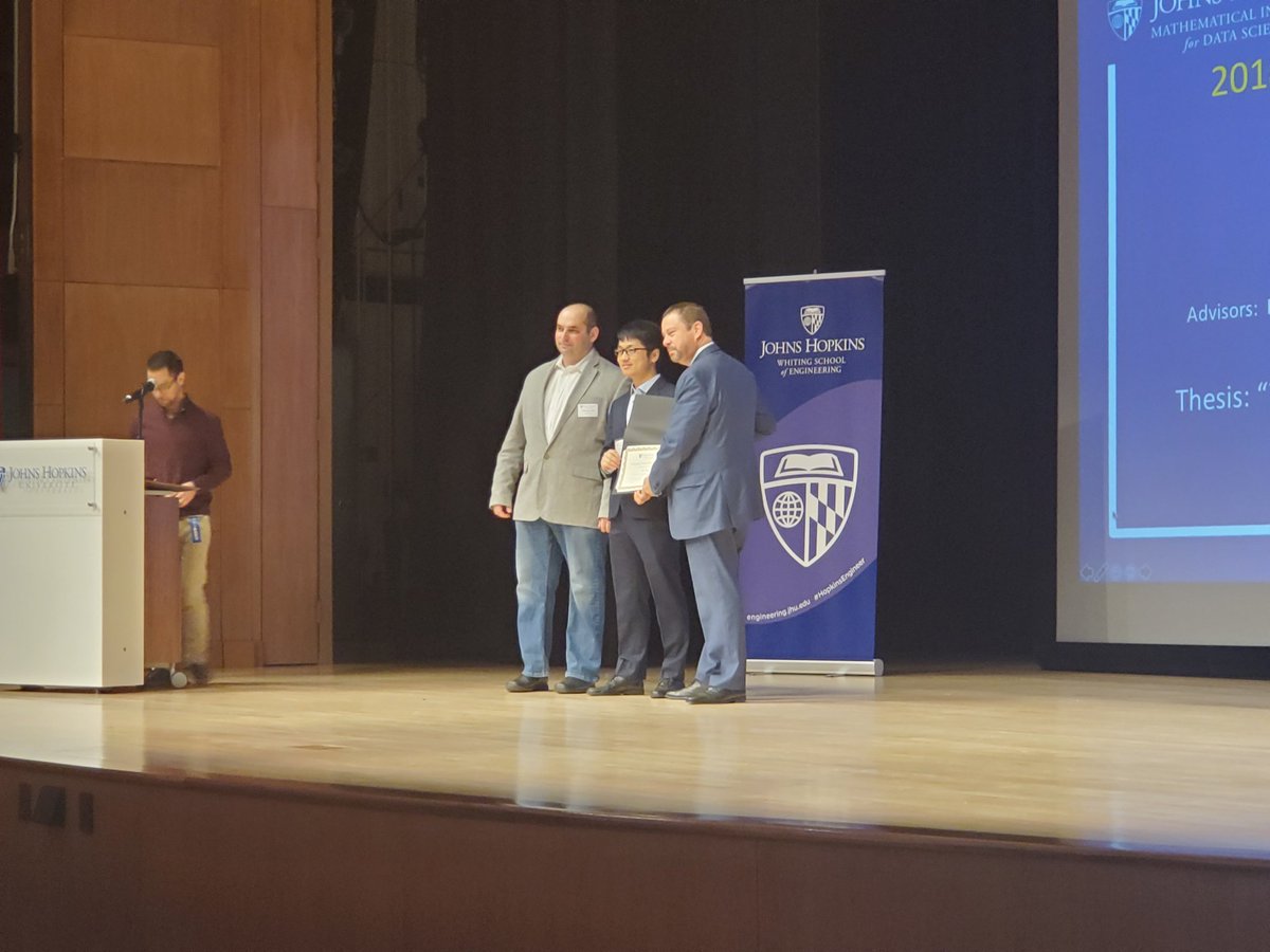 Prof. Lin Yang receives a 2018 Doctoral Dissertation Award at the 2019 MINDS Symposium