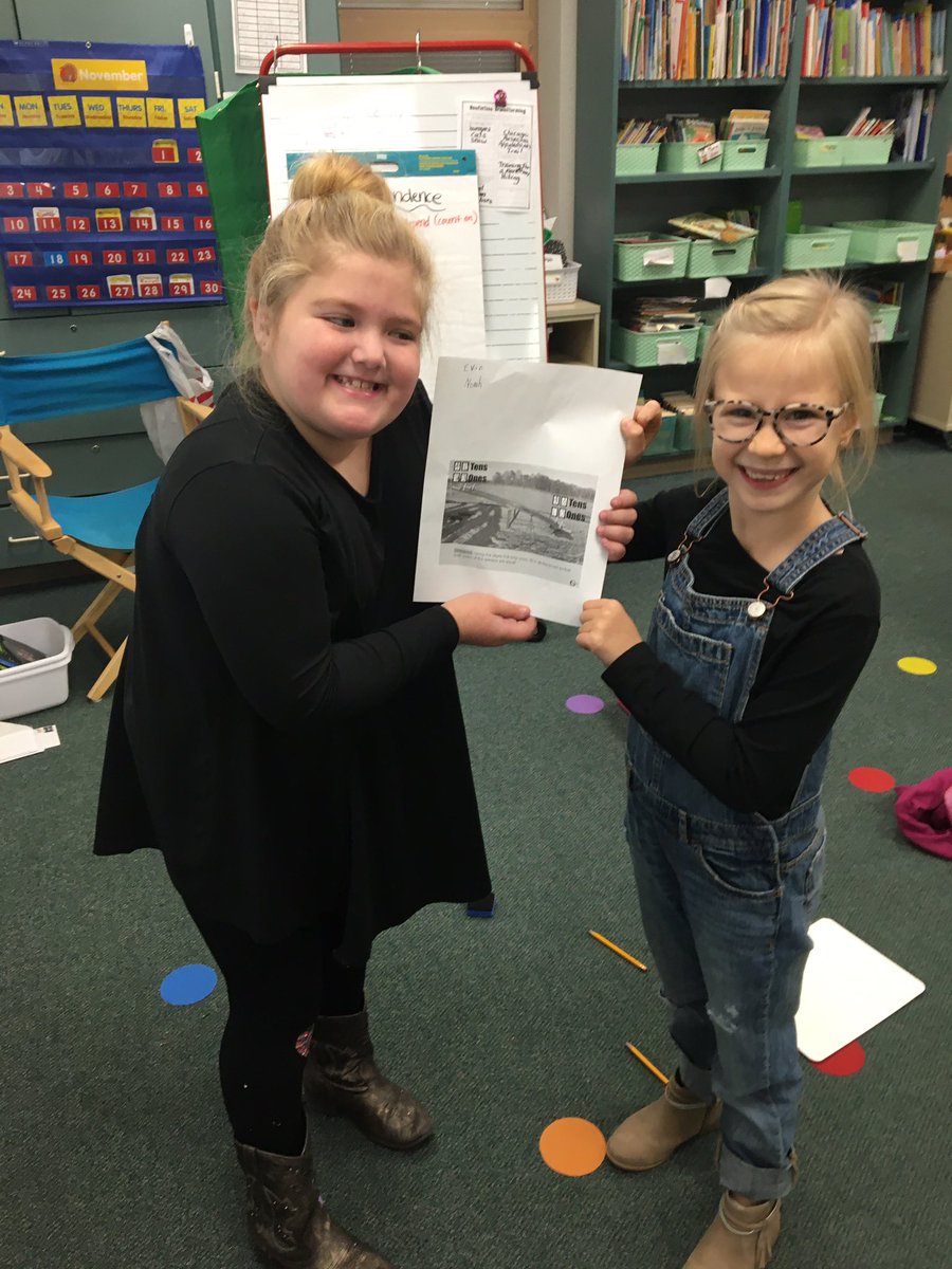JonannLamaster's tweet photo. This is the look of success!  They solved a tricky math problem! https://t.co/7eIrXT5Nkq
