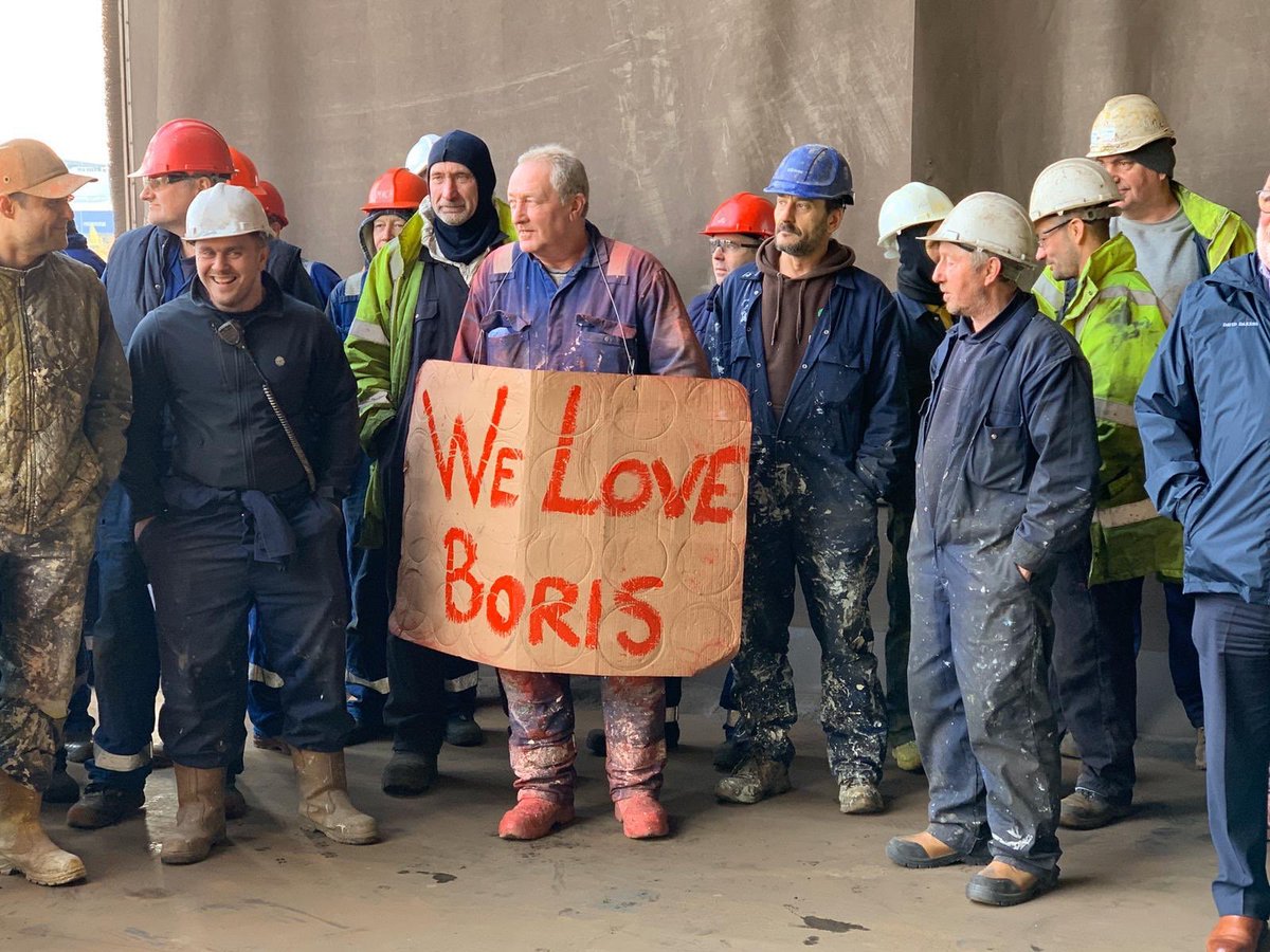 Image result for we love boris hard hats"