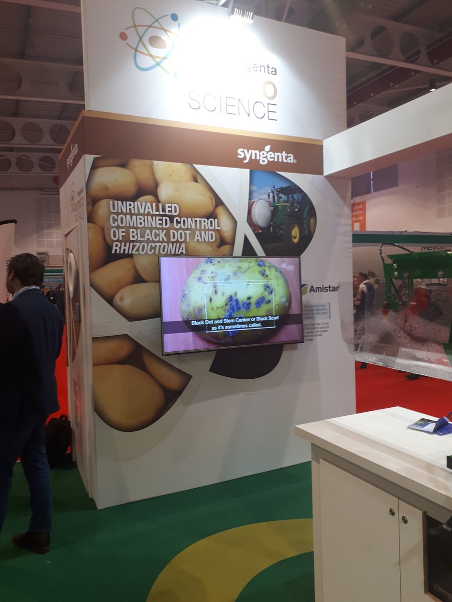 @SyngentaCropsUK are at Harrogate Potatoes today and tomorrow at stand 155. Discussing blight treatments, application and nematicides #nsp #potatoes
