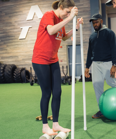 ATF_Tribe's tweet photo. Tune in. Your bodies ability to determine where it is in space is huge. Learn how to move, adapt and overcome. Above all, be an athlete.

#ATF17EMMA #ATF17 #ATFtribe #DefyImpossible #StopComplainingStartAdapting #AdaptiveAthlete #womancrushwednesday https://t.co/JzXVW5uRiw