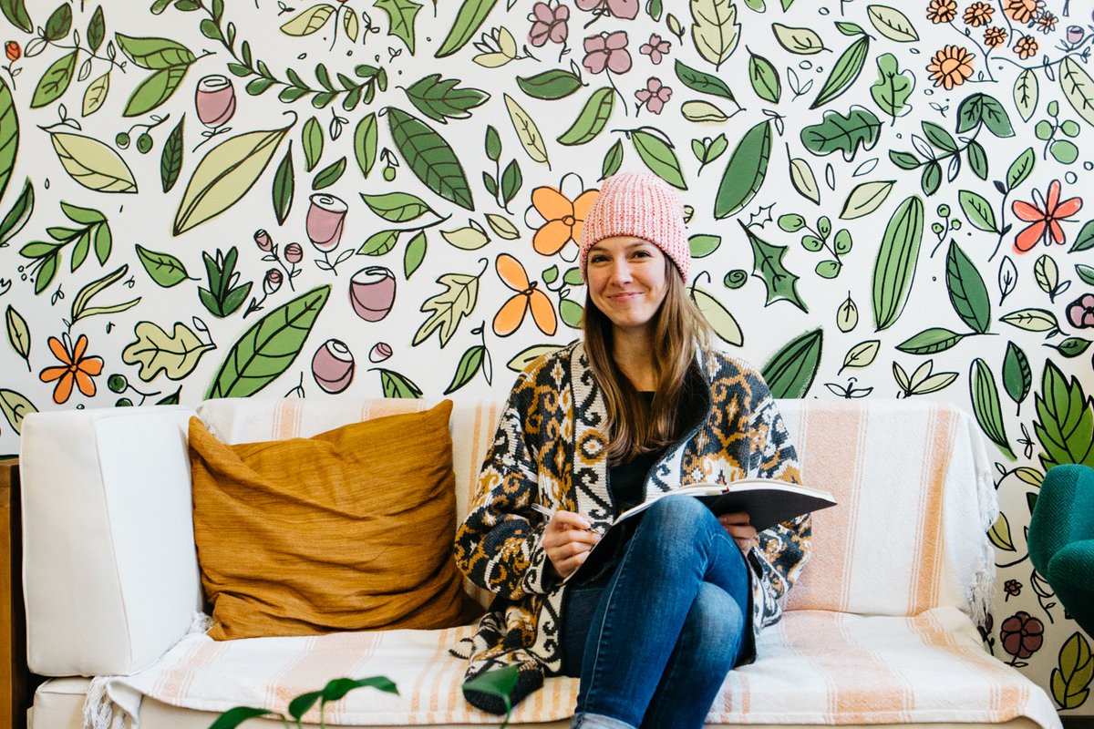 SheExplores's tweet photo. On the podcast: Briana Feola of @wearebrainstorm talks being inspired by nature, balancing 'big name' clients and supporting local businesses, and making the world a little happier with art -> https://t.co/YLy8jnzZkZ https://t.co/Qggc6IQGY7