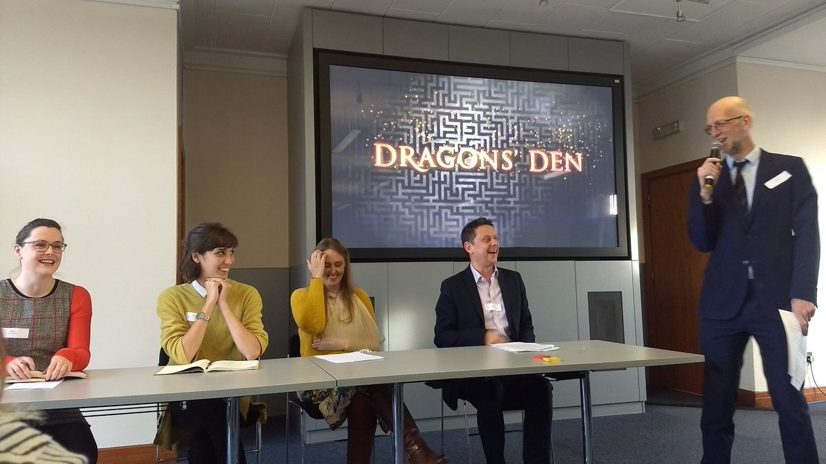 Interesting approach: launching a concept for a collaborative project based on a business archive is tricky. So @_BusinessArch hosts a 'dragons den': pitch idea in 3 minutes and see who picks up the gauntlet.#BAC2019