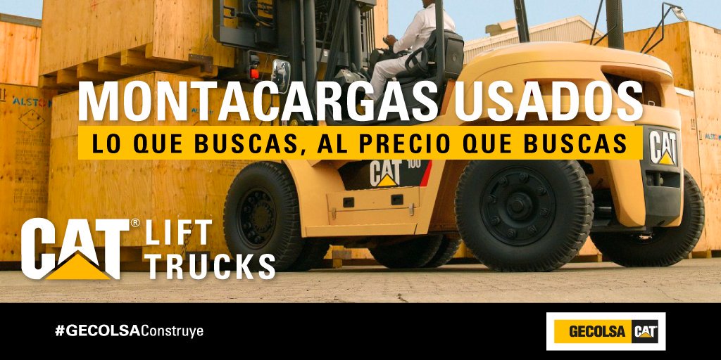 GECOLSACAT's tweet photo. CAT® Lift Trucks es una gama de equipos versátiles que ayudan al operador a aprovechar al máximo el espacio disponible, en aplicaciones especificas de almacenamiento.

Consúltanos más en el 01 8000 919 920 o déjanos un mensaje en el chat.

#GECOLSAConstruye https://t.co/ohhEGuNB1h