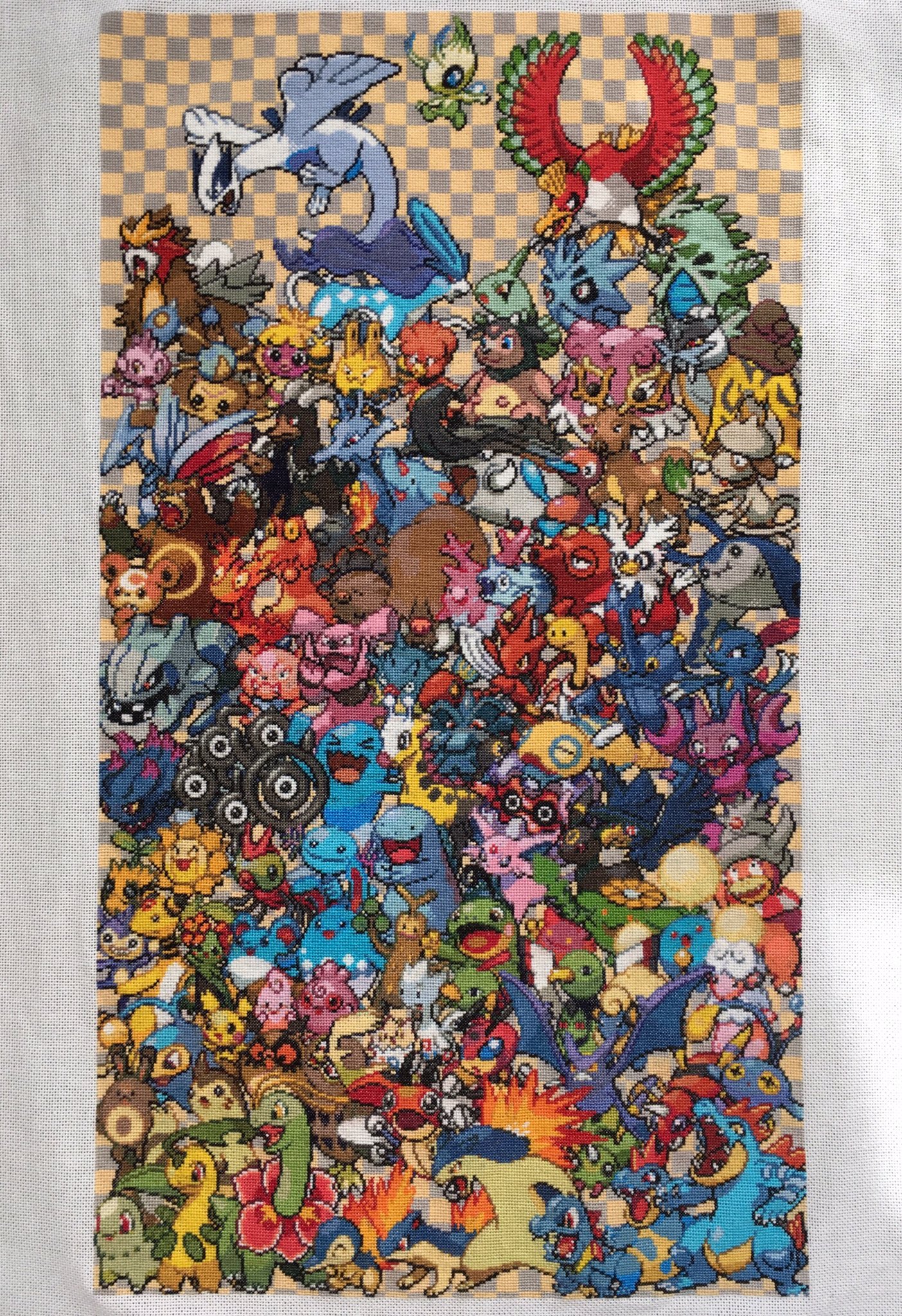 あてね 刺繍 ポケモン金銀周年 おめでとうございます だいぶ頑張ったので トレーナーの皆さんに見て頂けたら嬉しいです サイズ 256w 450h 布 Etamin25ct 色数 101 の数 1150個 製作期間 18 3 8 19 10 あてね 刺繍 ポケモン金銀周年 おめでとうございます だいぶ頑張ったので トレーナーの皆さんに見て頂けたら嬉しいです サイズ 256w 450h 布 Etamin25ct 色数 101 の数 1150個 製作期間 18 3 8 19 10
