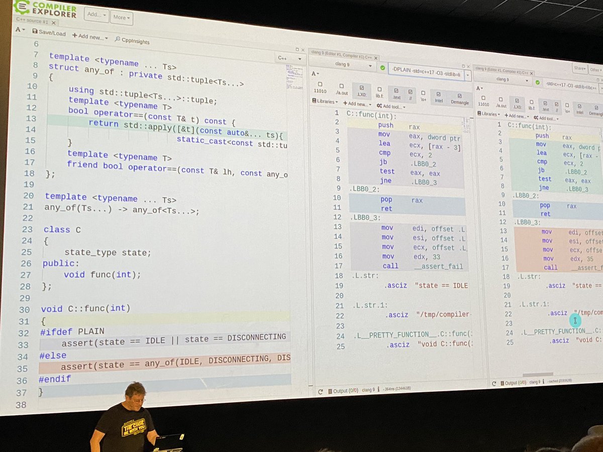 ciura_victor's tweet photo. Keep your C++ code DRY this winter with nifty techniques from @bjorn_fahller 
No runtime cost, honest 🤓
@code_dive_pl 

#codedive2019 https://t.co/v67ATpOMrf