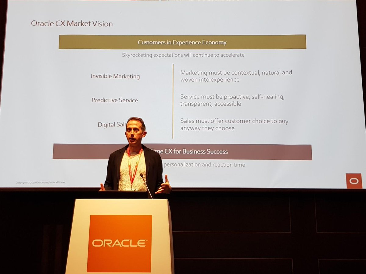 .via @AlexLoveUK of @EnigenCRM 'Great to hear our customers talk results. Great presentation from Gemma Pezet MCIM at @HTPawnbrokers about their CRM journey in personalising pawnbroking. Followed by Bob Meixner talking #OracleCX content strategy & invisible marketing' #OracleMCX