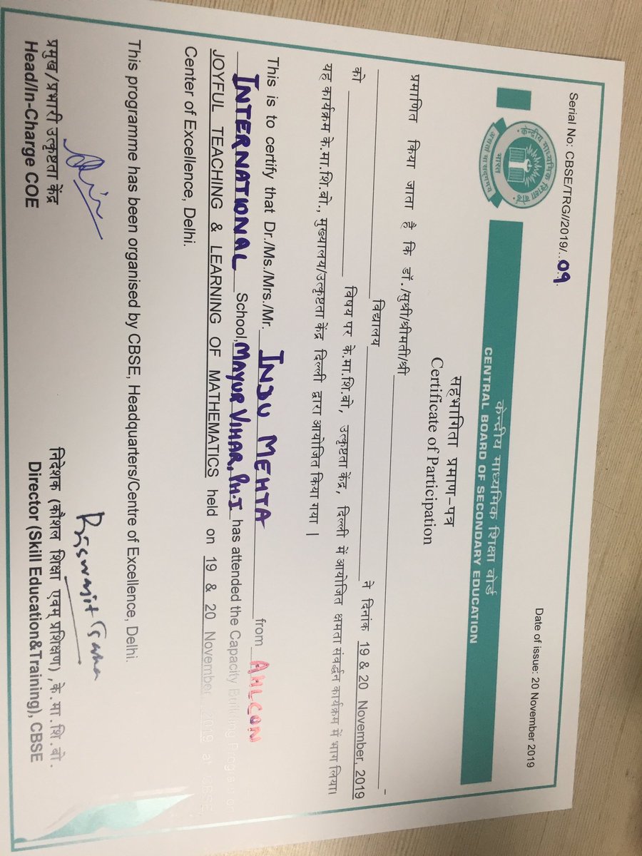 Successful completion of #day2 of #CBP which opens a runway where teacher and student can accelerate their thoughts and create a magic in the class.Thank you to all mentors for this learning opportunity <a href="/ashokkp/">Ashok Pandey</a> <a href="/y_sanjay/">Sanjay Yadav</a> <a href="/pntduggal/">PUNEET DUGGAL</a> <a href="/sunita_rajiv/">Sunita Rajiv</a>