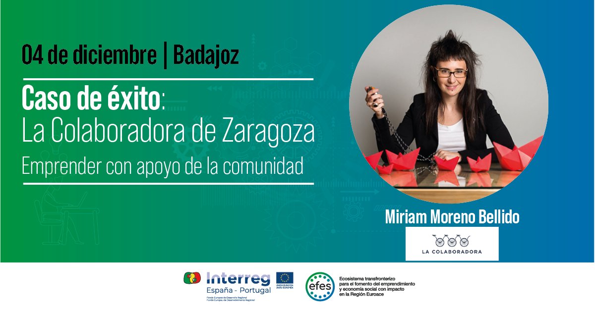 empresa_EXT's tweet photo. 💡Descubre la experiencia de @zaragoza_es, una comunidad que gestiona un banco del tiempo para intercambiar ideas, servicios y conocimiento.
✏️ Inscripciones: https://t.co/EulXxhVuX3
📆4 de diciembre 📍 Badajoz
#RedEmprendimientoSocial
 @miriaminchange  
@Junta_Economia https://t.co/JB4Zb6m6TR