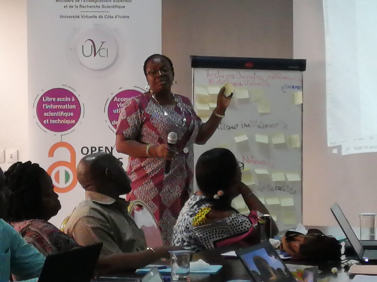 uvciv's tweet photo. #civedu depuis ce mardi 19/11/2019, se tient à l'@uvciv L’atelier de renforcement de capacités des bibliothécaires et documentalistes vise la mise en place d’une politique nationale d’accès à l’information scientifique et technique en Côte d’Ivoire. #OpenAccessWeek2019 https://t.co/q0Q0SKvmBq