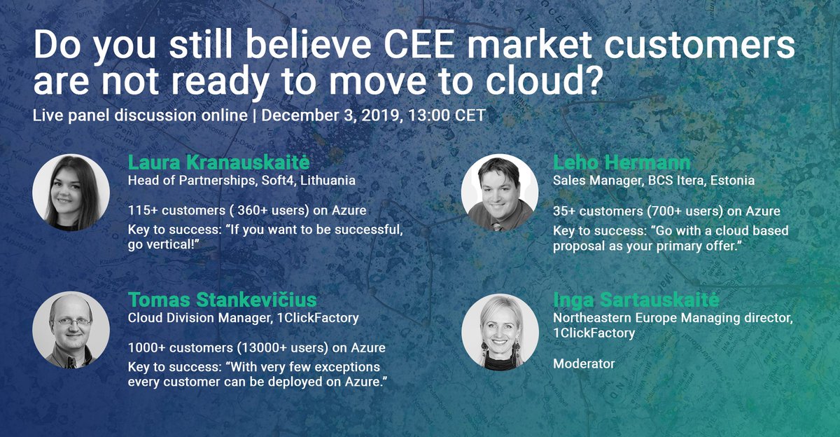 SOFT_4's tweet photo. SOFT4 Partner Manager Laura will be joining 1ClickFactory as a panelist for a live discussion "Selling D365 BC in a challenging CEE market: Two Partners. Two completely different sales strategies. Two Success stories." to share our experience. Register: https://t.co/a9N0FOLfH8 https://t.co/cxhuhu1ibq