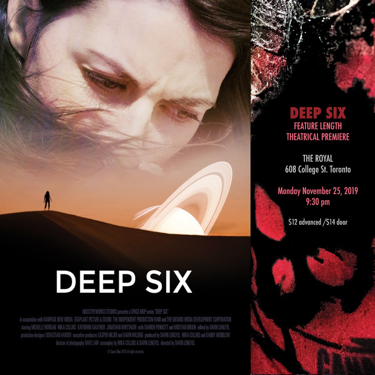 Deep Six is at Blood In The Snow Fest in Toronto Nov. 25th! Tix still available. And to WIN free tix, DM us your name by Nov 21st. bloodinthesnow.ca