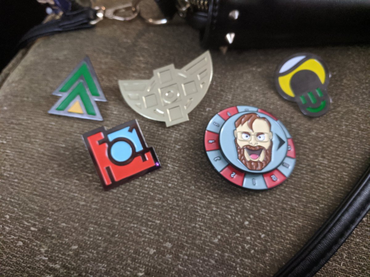 My new #RTExtraLife pins came and now I have all the Pokemon badges. @jack_p does that mean I'm "the very best like no one ever was"? 😉
