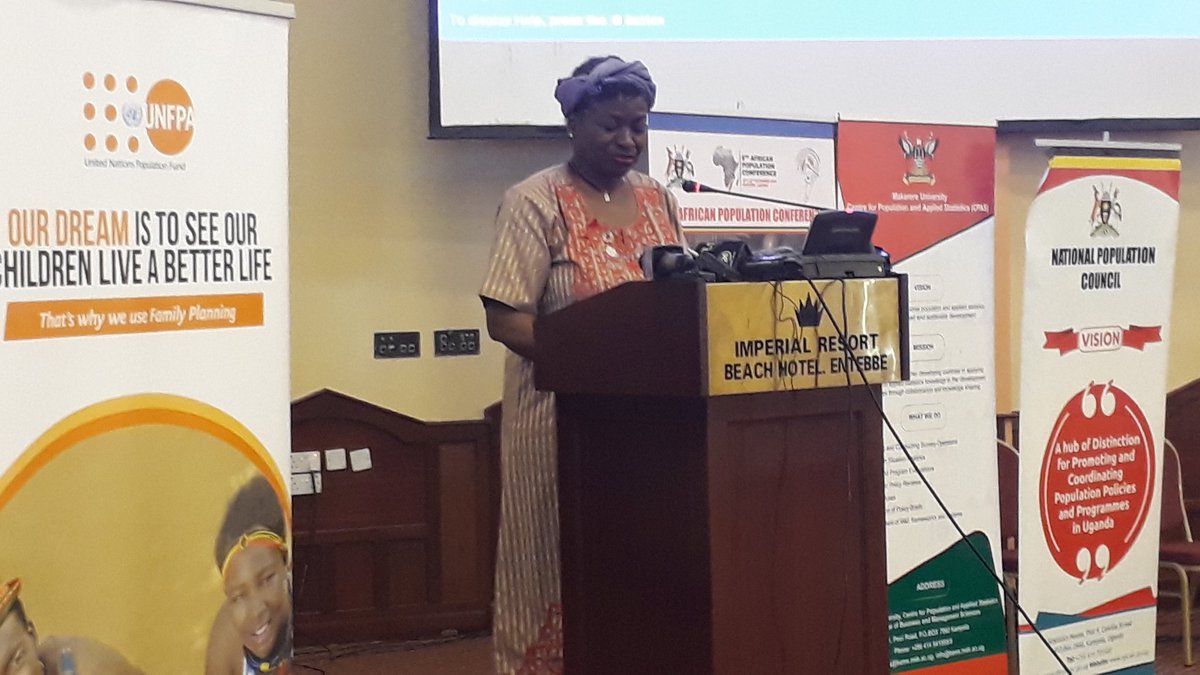 grid3global's tweet photo. @UNFPA Executive Director @Atayeshe points out the importance of GRID3 for the future of geo-referenced #census data in her keynote at @apc2019 https://t.co/Laa62wEhoa #APC2019UG https://t.co/3NaPVrOyHI